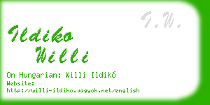 ildiko willi business card